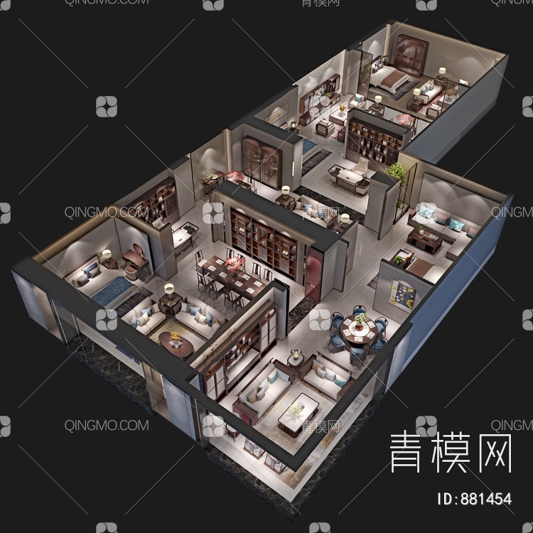 家居专卖店3D模型下载【ID:881454】