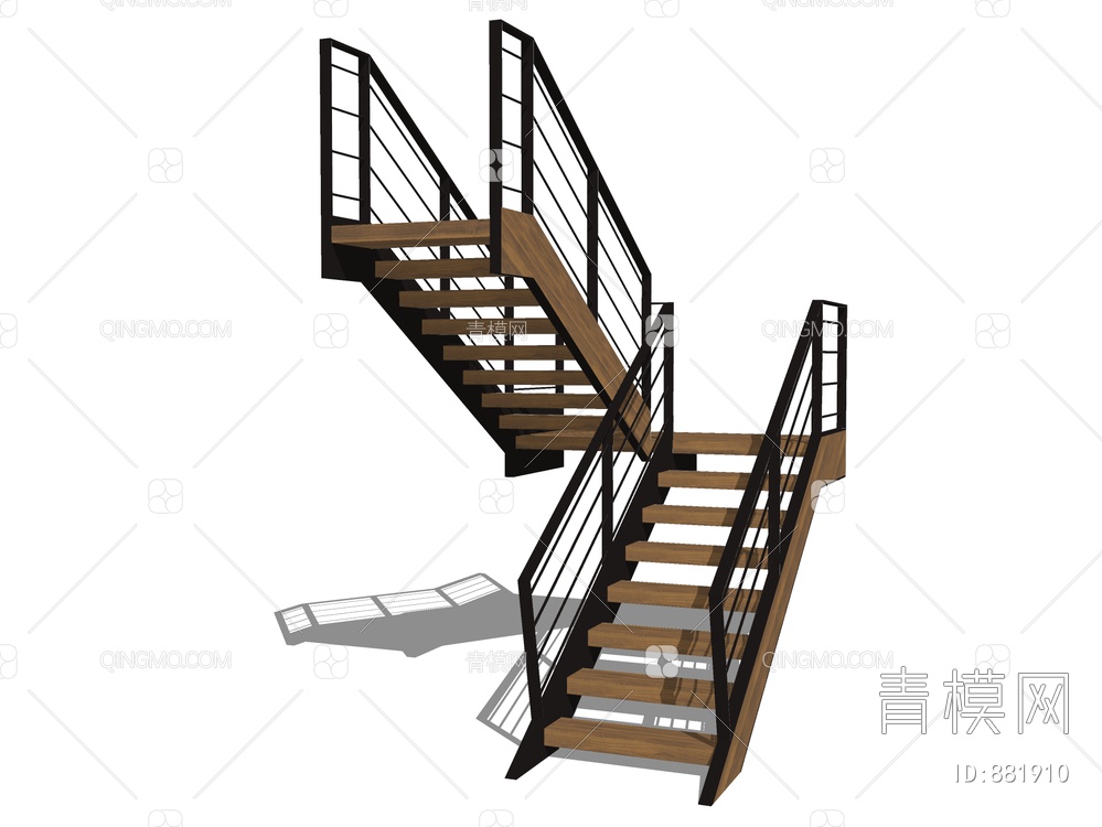 楼梯SU模型下载【ID:881910】