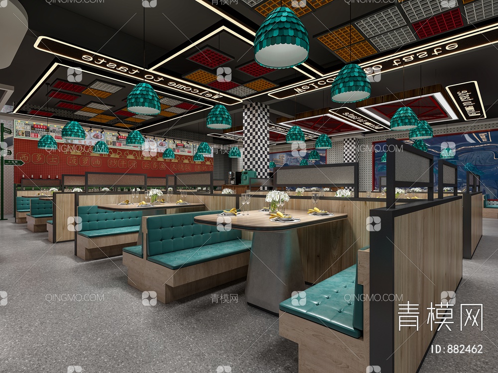 港式茶餐厅3D模型下载【ID:882462】