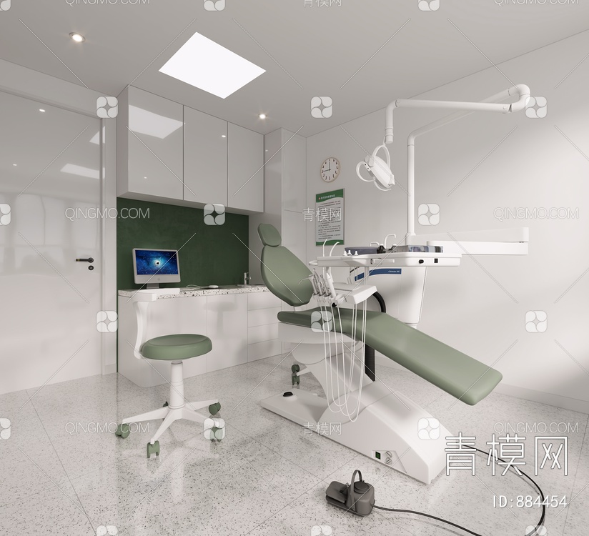 诊所，诊室，牙科诊室3D模型下载【ID:884454】
