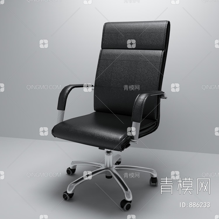 办公椅 大班椅 扶手椅3D模型下载【ID:886233】