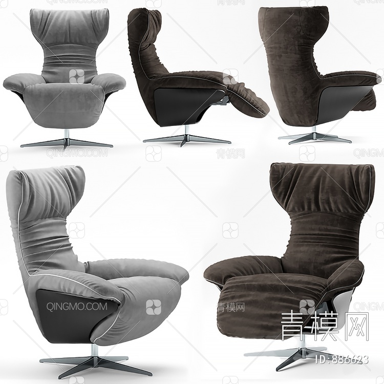 老板椅3D模型下载【ID:886623】