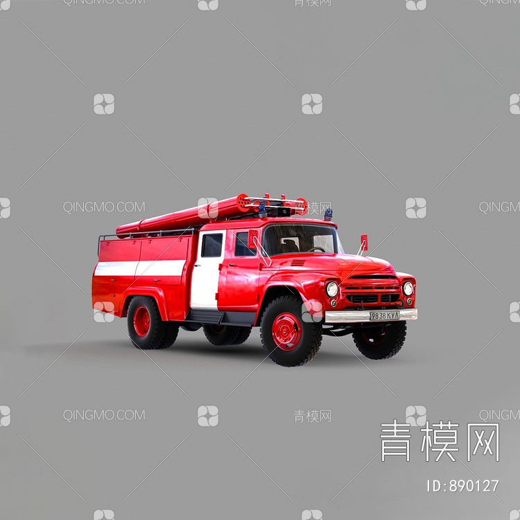 消防车3D模型下载【ID:890127】