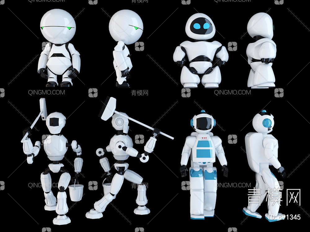 智能机器人玩具3D模型下载【ID:891345】