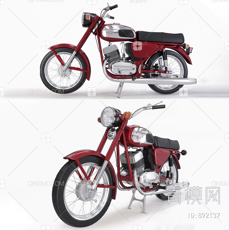 摩托车3D模型下载【ID:892137】