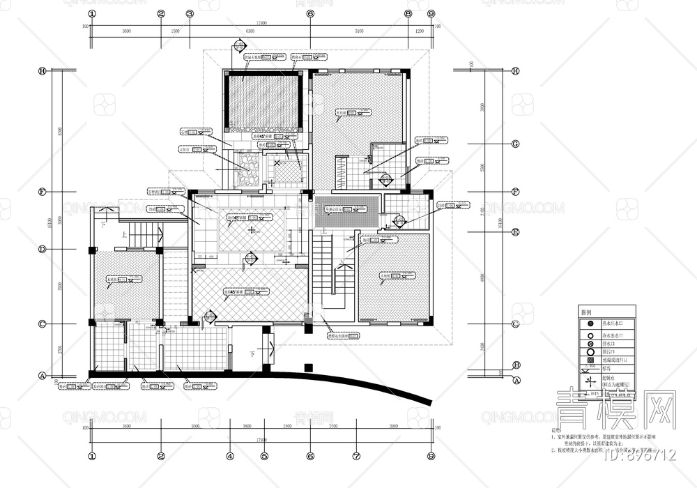 两层别墅CAD施工图 私宅 家装 大平层【ID:896712】