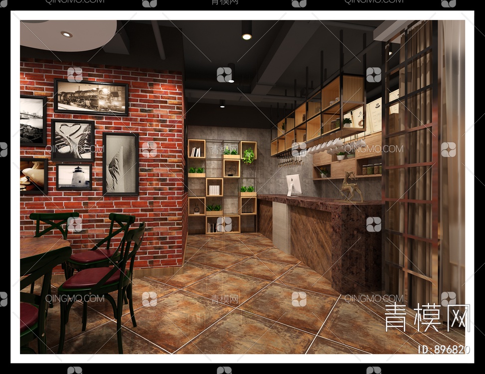 咖啡店3D模型下载【ID:896820】