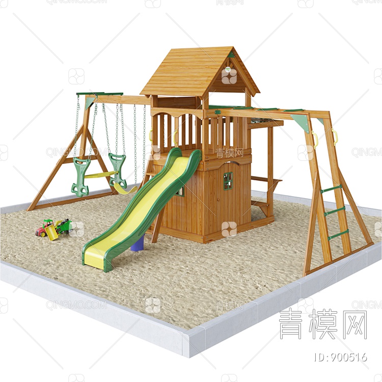 儿童游乐园 淘气堡 儿童娱乐室 儿童活动区3D模型下载【ID:900516】