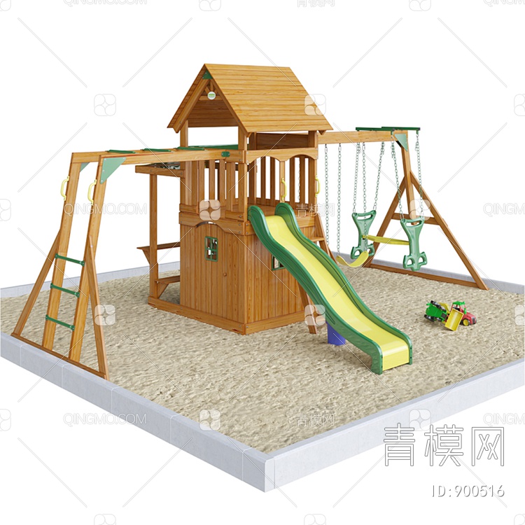 儿童游乐园 淘气堡 儿童娱乐室 儿童活动区3D模型下载【ID:900516】