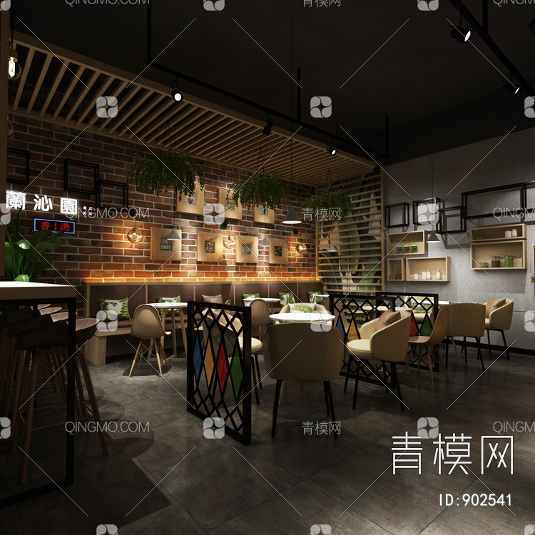 奶茶店3D模型下载【ID:902541】