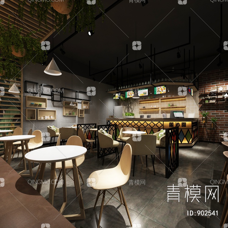 奶茶店3D模型下载【ID:902541】