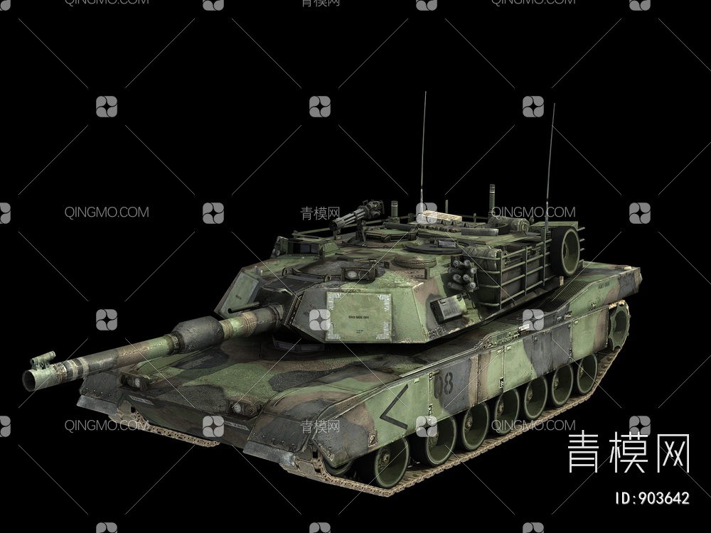 坦克3D模型下载【ID:903642】