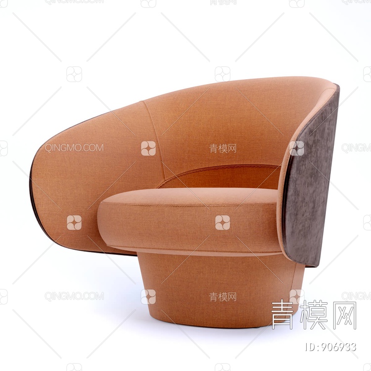 帽子形单椅3D模型下载【ID:906933】
