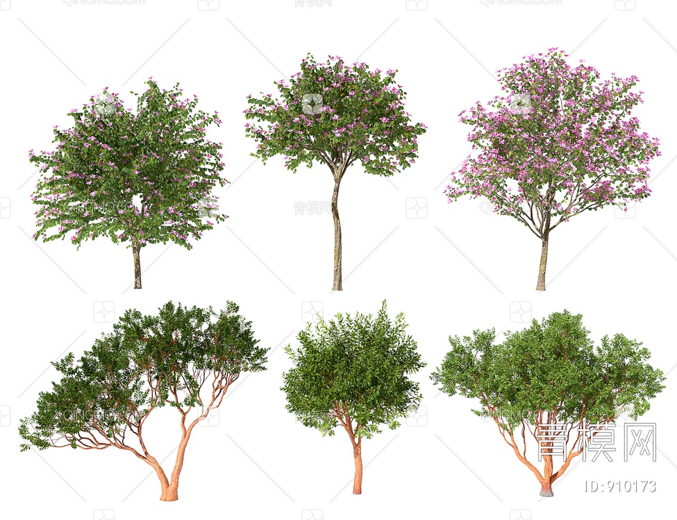 室外景观树木3D模型下载【ID:910173】