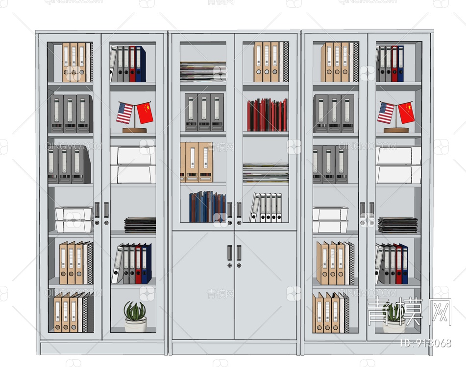 文件柜SU模型下载【ID:913068】