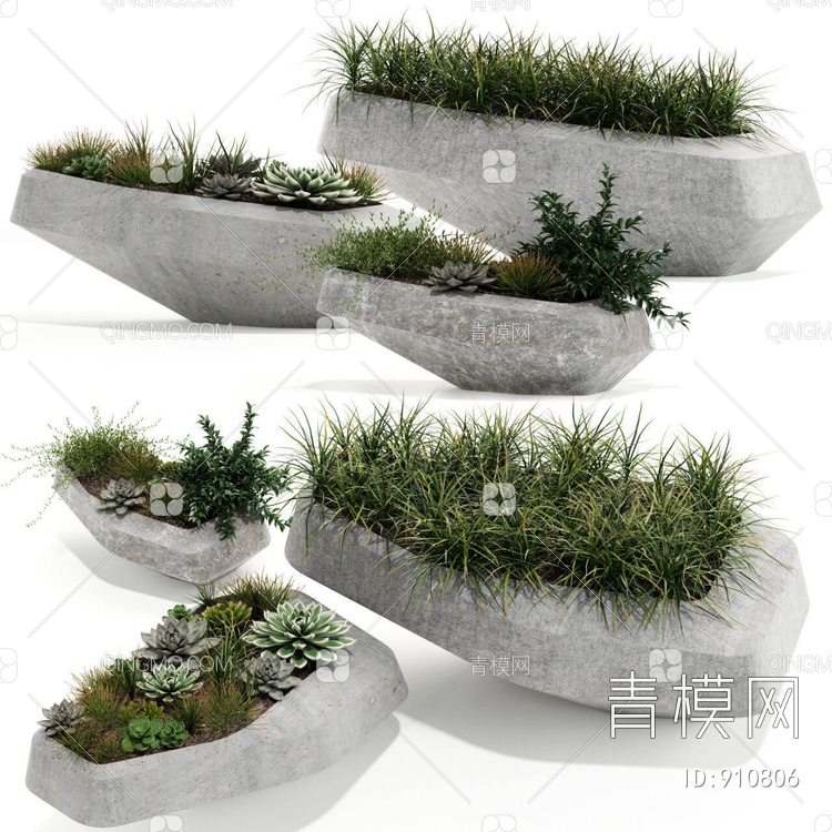 植物堆3D模型下载【ID:910806】