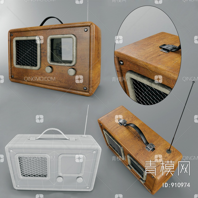 收音机3D模型下载【ID:910974】