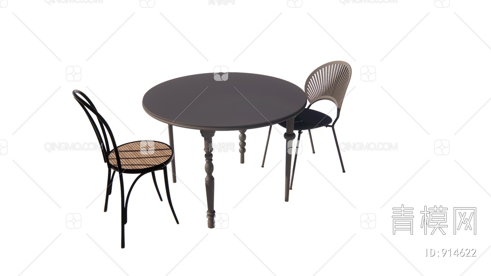 餐桌、餐椅SU模型下载【ID:914622】