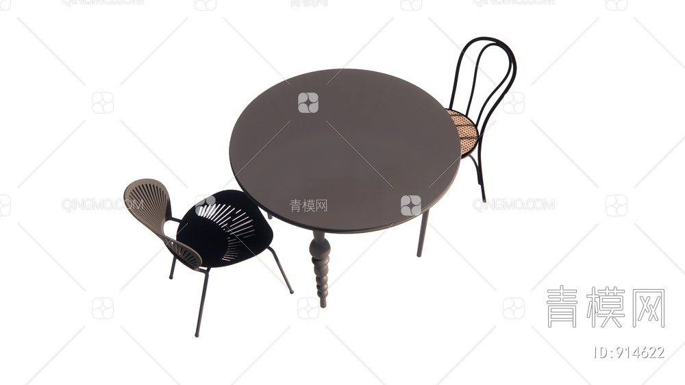 餐桌、餐椅SU模型下载【ID:914622】
