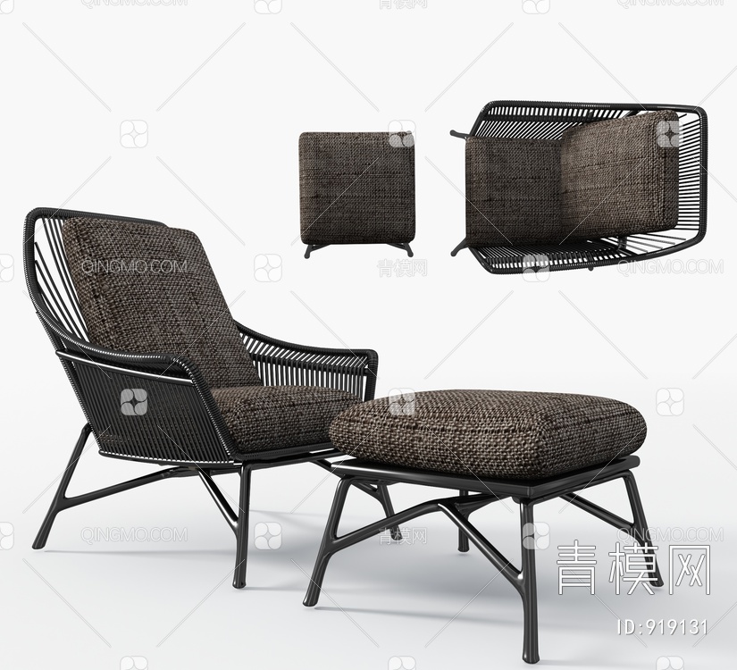 躺椅3D模型下载【ID:919131】