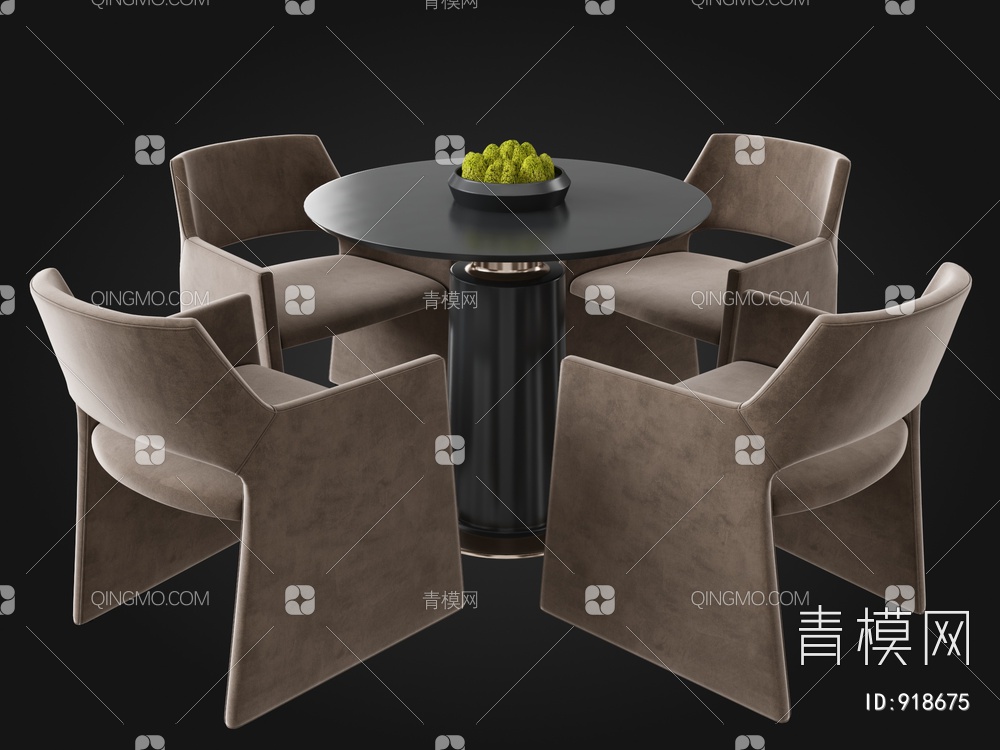 休闲桌椅3D模型下载【ID:918675】