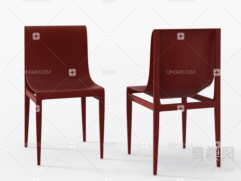 餐椅3D模型下载【ID:918966】