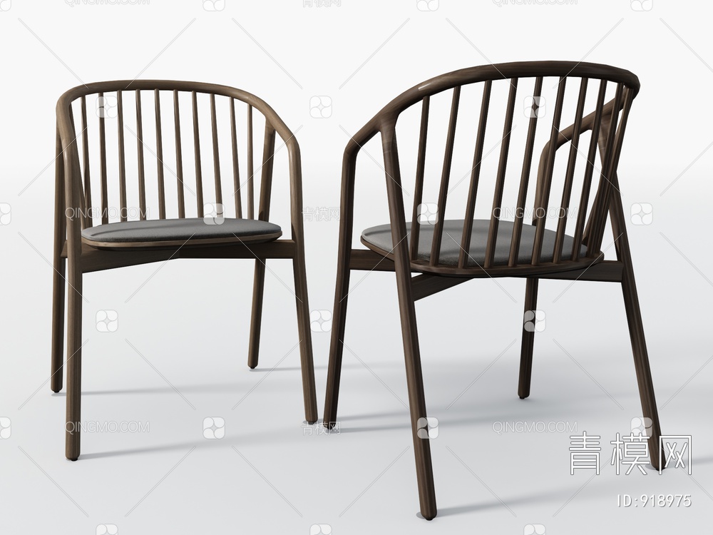 单人椅组合3D模型下载【ID:918975】