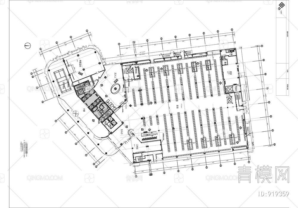 迪卡侬(1F~10F)卖场及办公空间CAD施工图+效果图+方案文本【ID:919359】