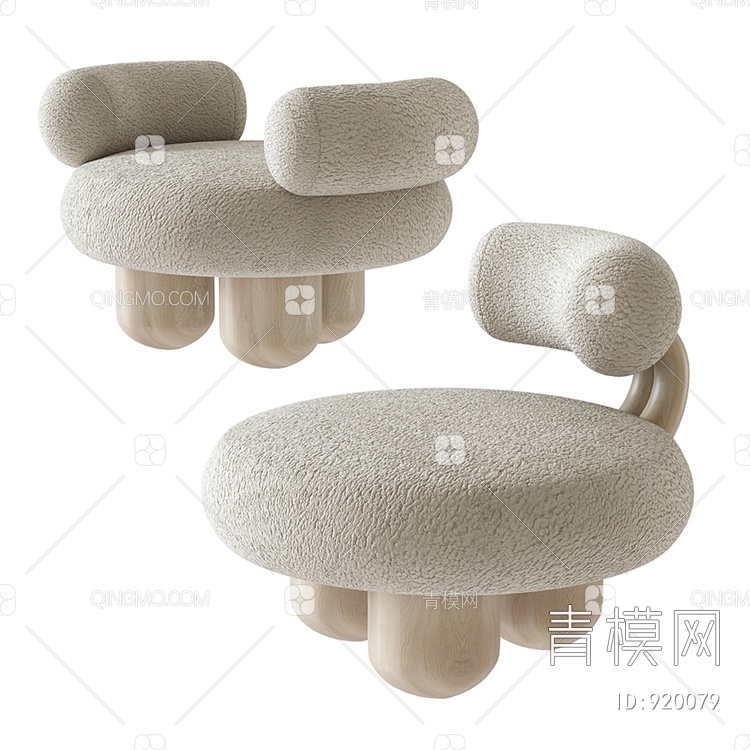 bling休闲单椅3D模型下载【ID:920079】