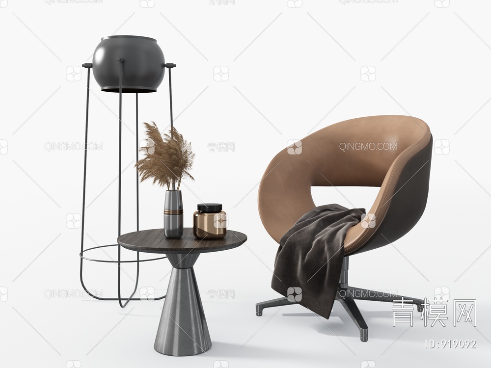 单人椅3D模型下载【ID:919092】