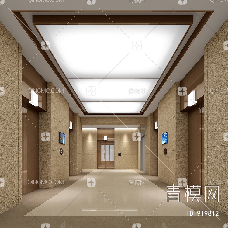 电梯间3D模型下载【ID:919812】