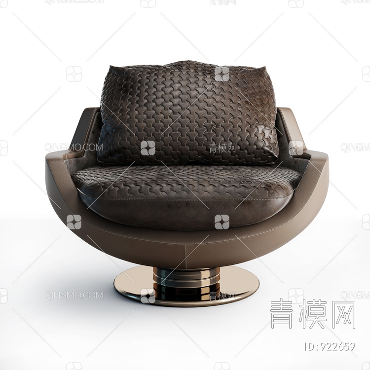 藤编椅子3D模型下载【ID:922659】