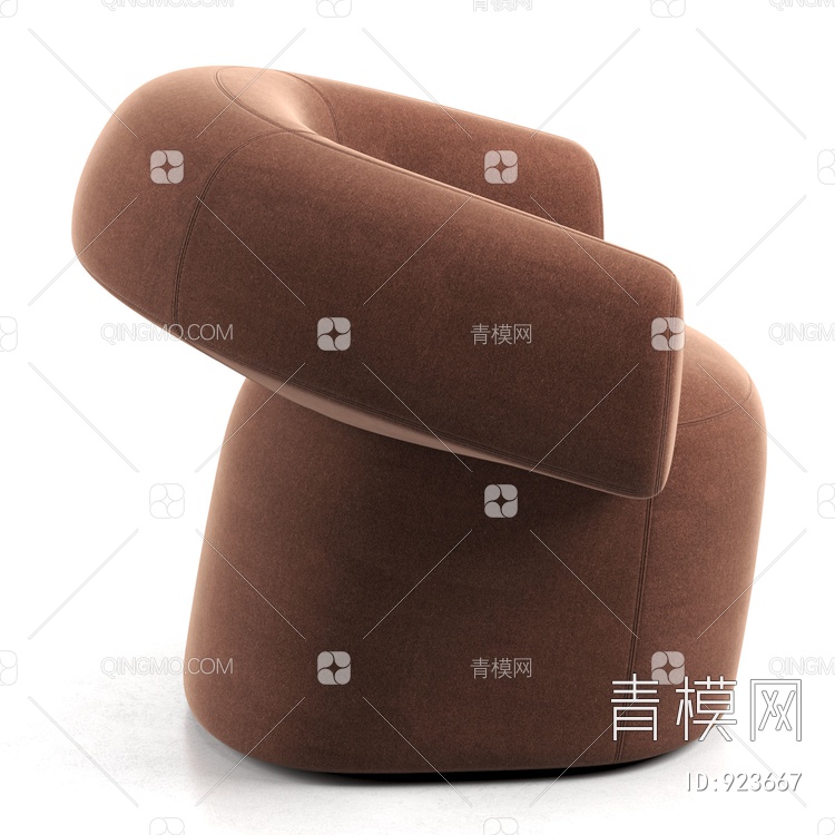 创意蘑菇休闲单椅3D模型下载【ID:923667】