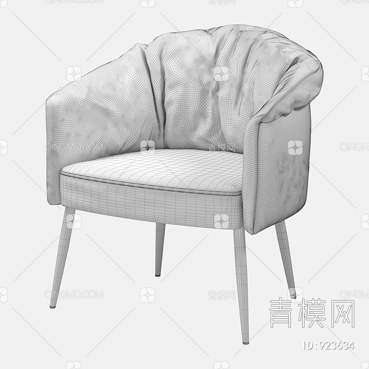 休闲椅3D模型下载【ID:923634】