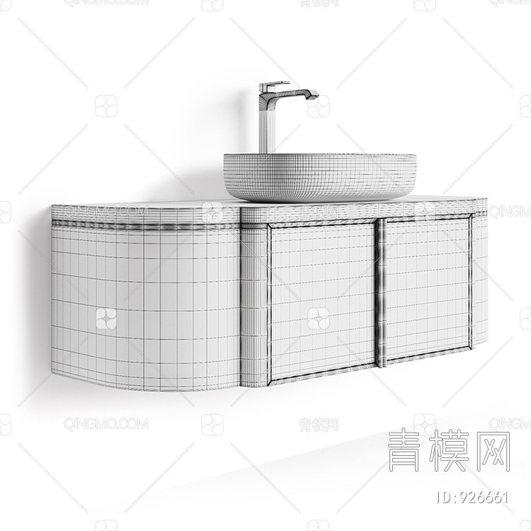 洗手台盆3D模型下载【ID:926661】