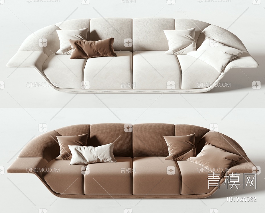 多人沙发3D模型下载【ID:926532】
