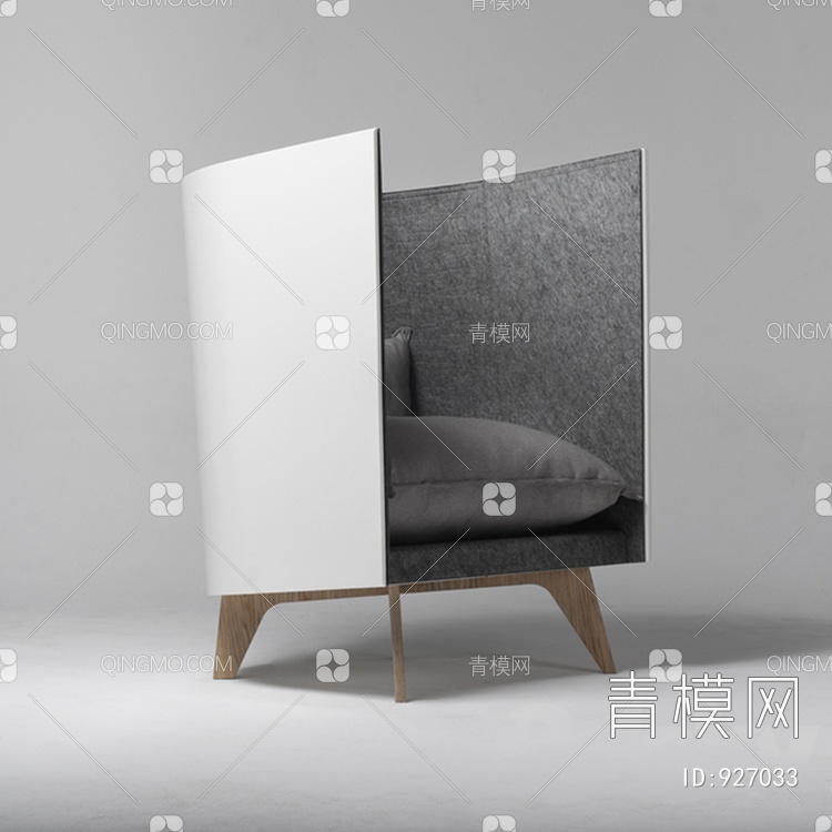 高靠背单人沙发3D模型下载【ID:927033】