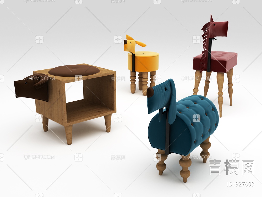 儿童座椅3D模型下载【ID:927603】