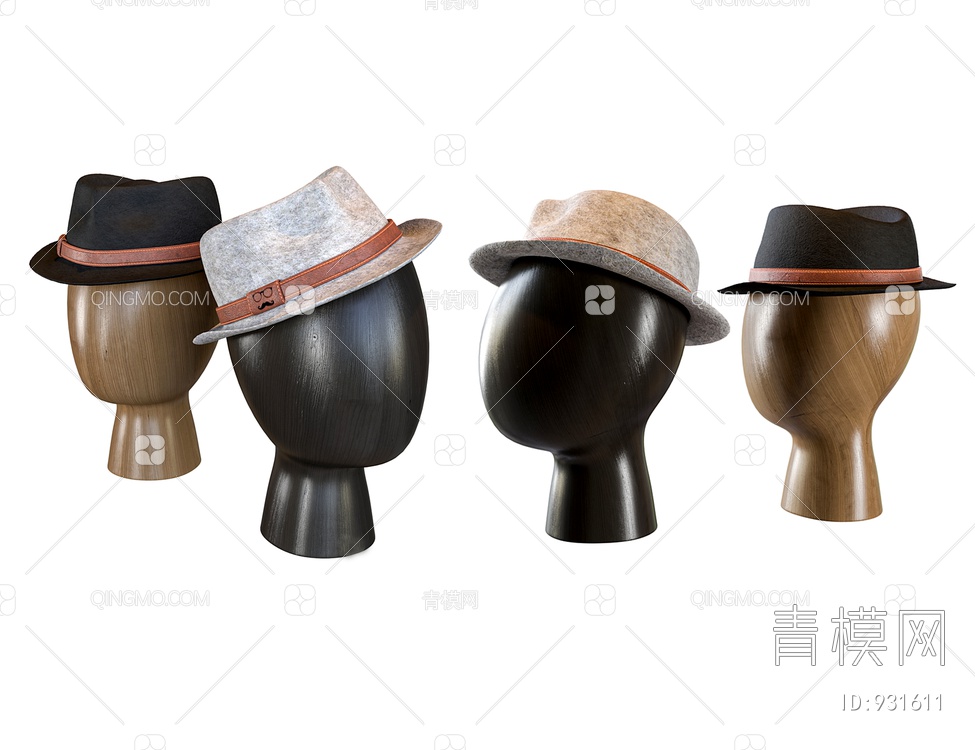 男士帽子3D模型下载【ID:931611】