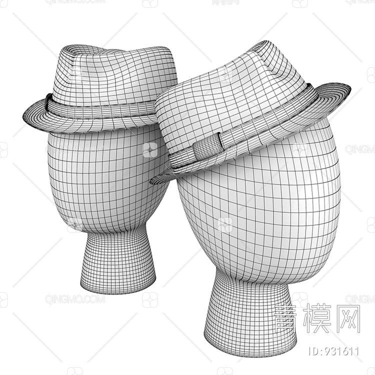 男士帽子3D模型下载【ID:931611】