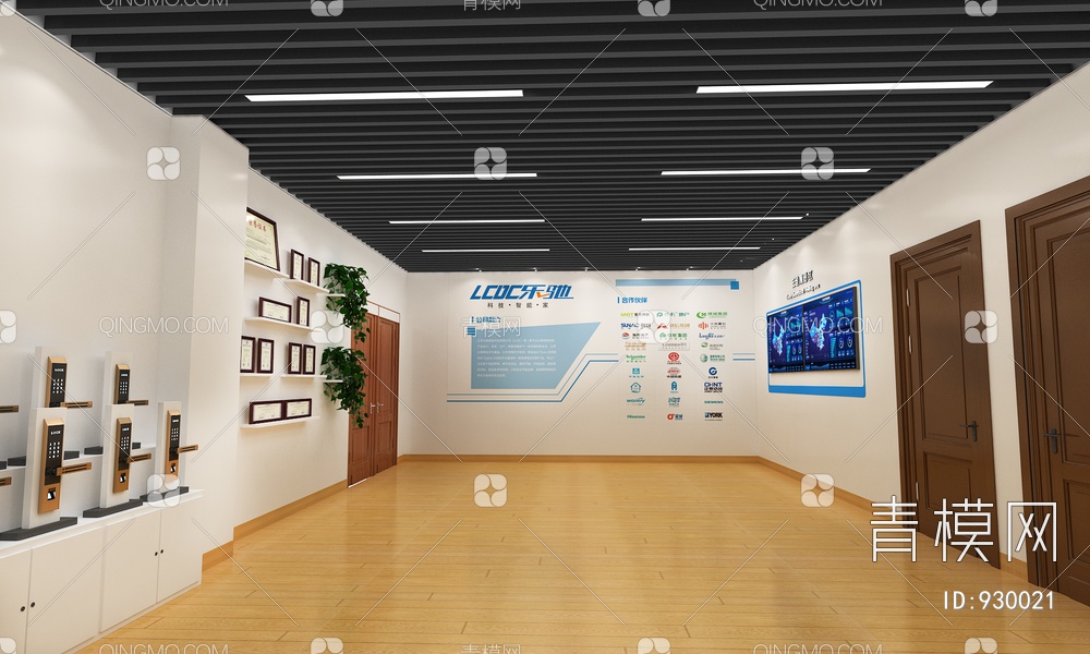 企业展厅，体验馆，多媒体展厅3D模型下载【ID:930021】