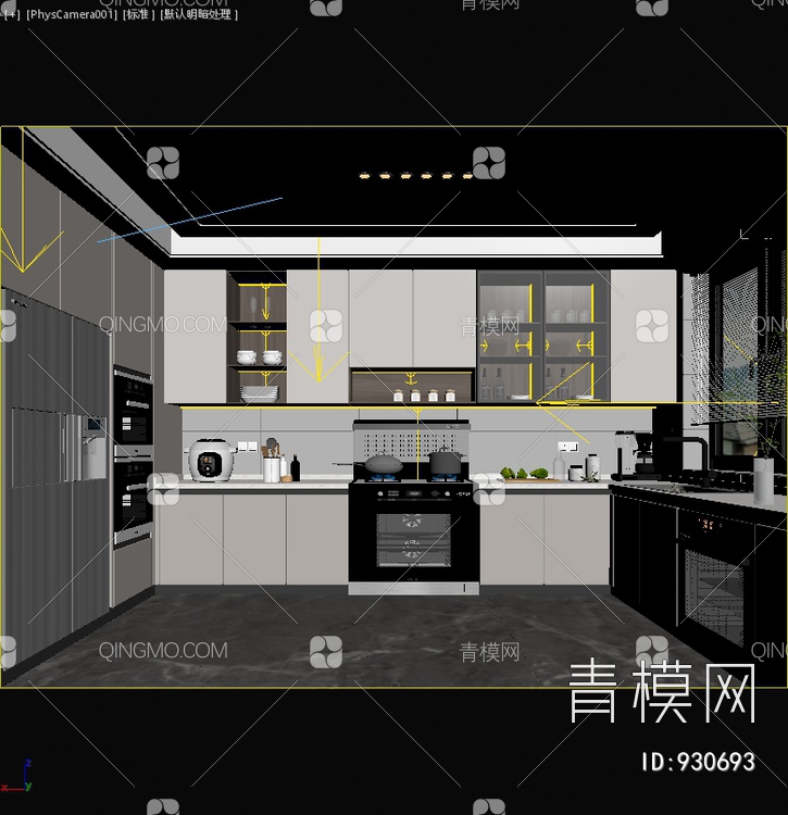 厨房SU模型下载【ID:930693】