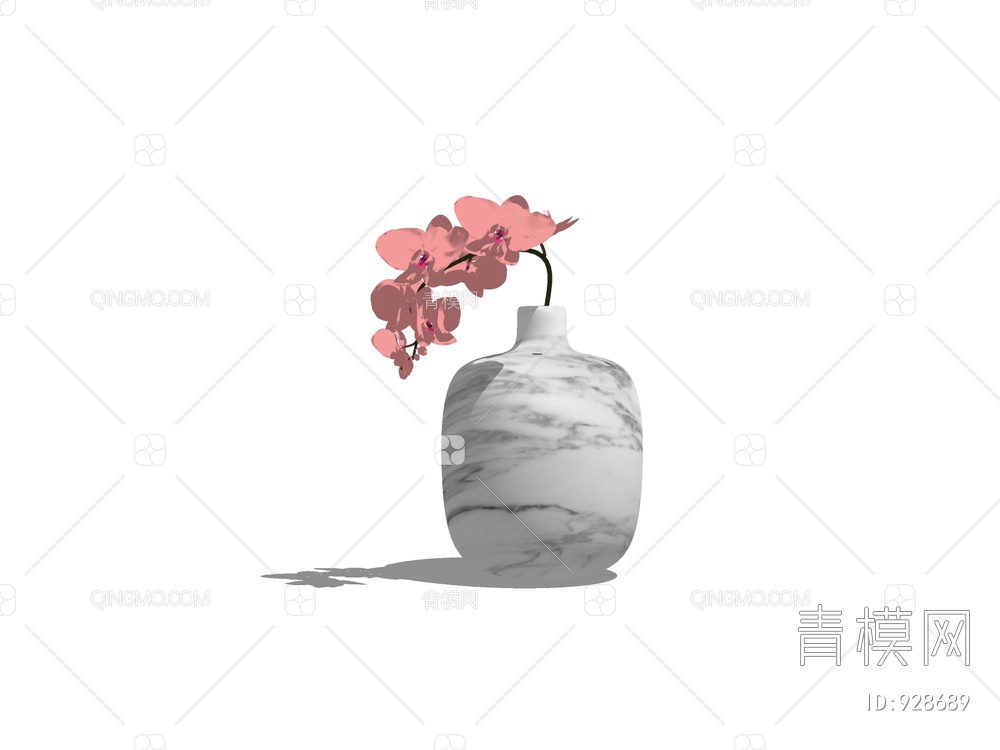 花卉花瓶SU模型下载【ID:928689】