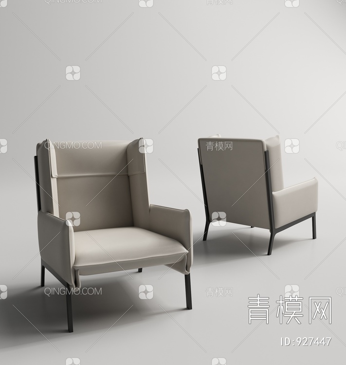 家具单人椅3D模型下载【ID:927447】