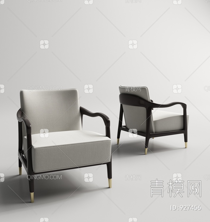 家具单人椅3D模型下载【ID:927456】
