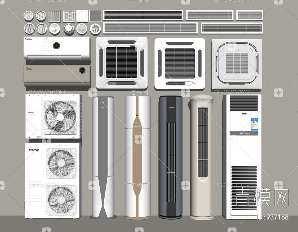 空调SU模型下载【ID:937188】