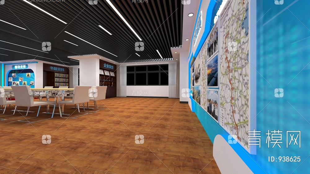 科技展厅，企业展厅，多媒体展厅，空间展厅3D模型下载【ID:938625】