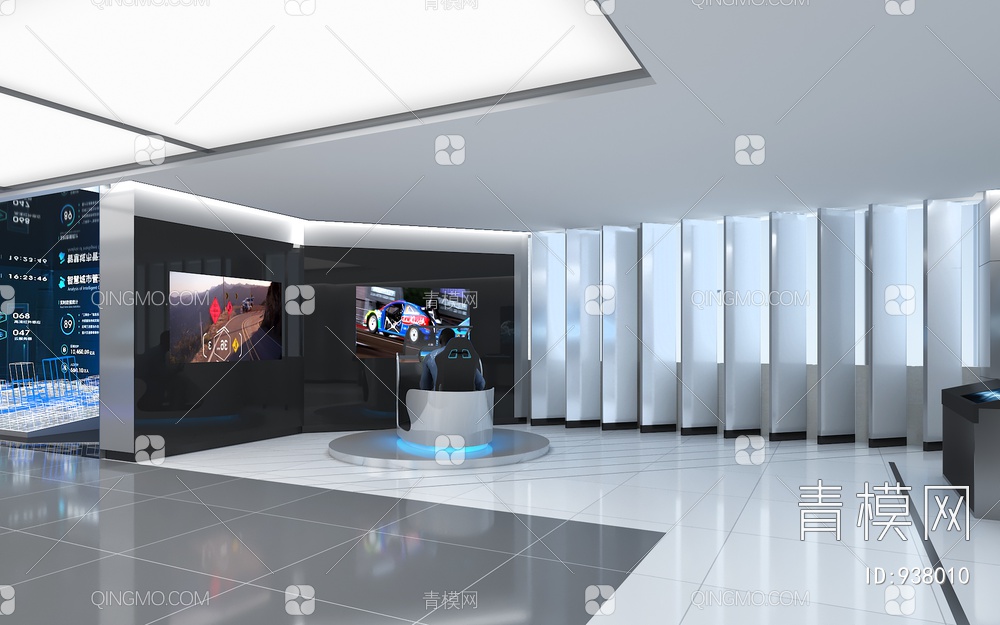 科技展厅，企业展厅，多媒体展厅，空间展厅3D模型下载【ID:938010】