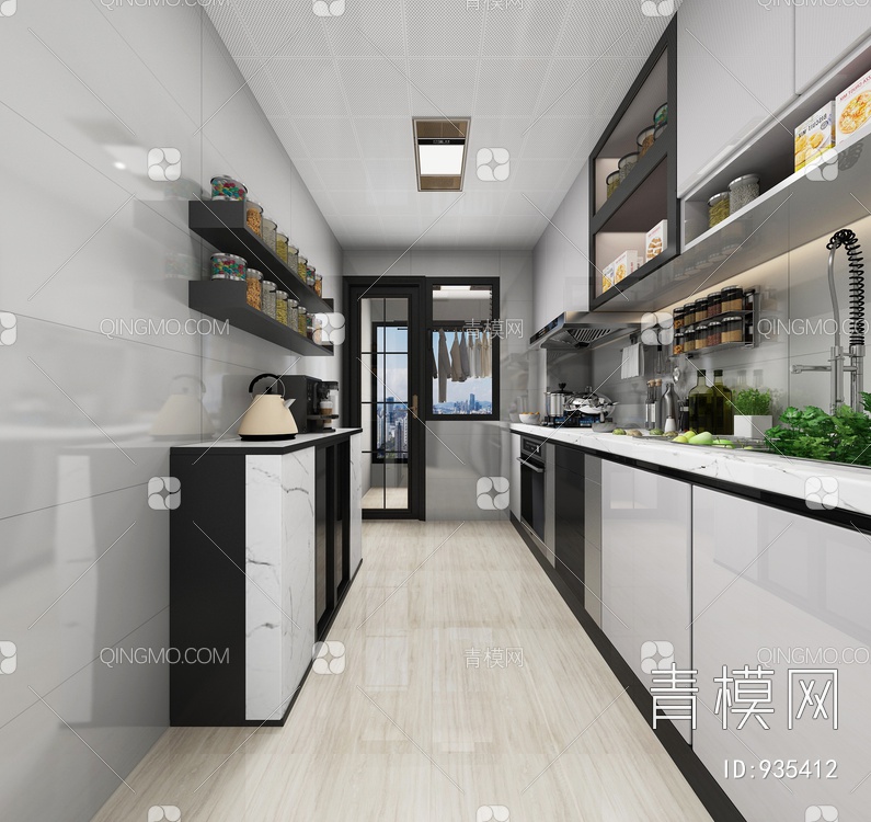 厨房3D模型下载【ID:935412】