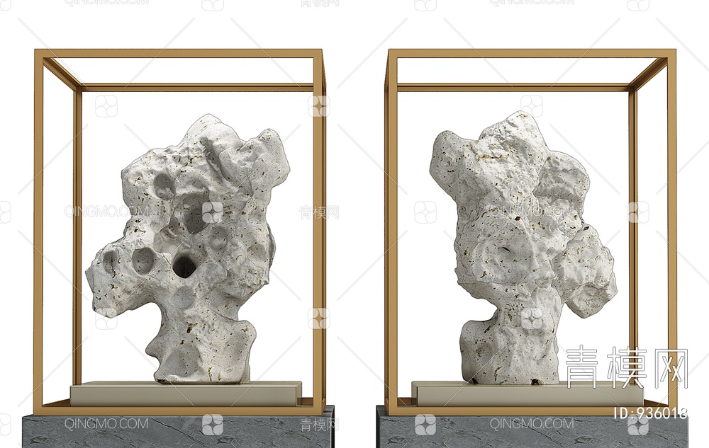 洞石摆件3D模型下载【ID:936018】